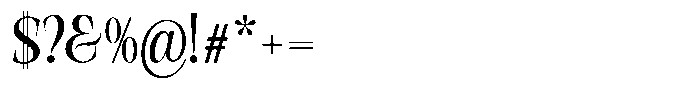 Valdrisse Condensed Font OTHER CHARS