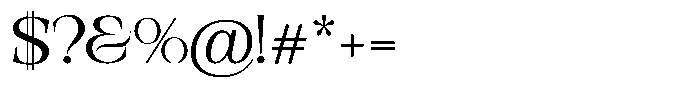 Valdrisse Expanded Font OTHER CHARS