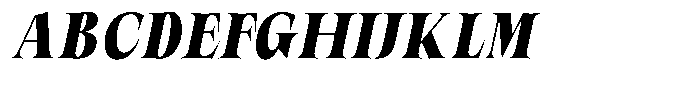 Valdrisse Extra Bold Condensed Italic Font UPPERCASE
