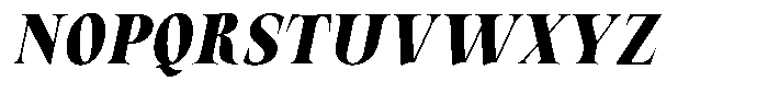 Valdrisse Extra Bold Condensed Italic Font UPPERCASE
