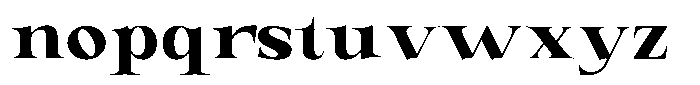 Valdrisse Extra Bold Expanded Font LOWERCASE