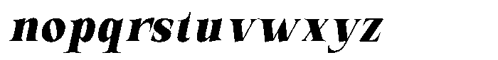 Valdrisse Extra Bold Sem Condensed Italic Font LOWERCASE