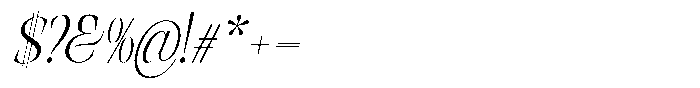 Valdrisse Extra Light Condensed Italic Font OTHER CHARS
