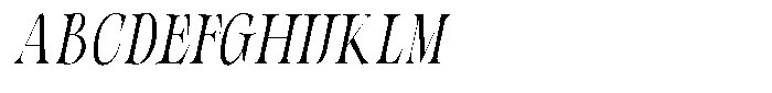 Valdrisse Extra Light Condensed Italic Font UPPERCASE