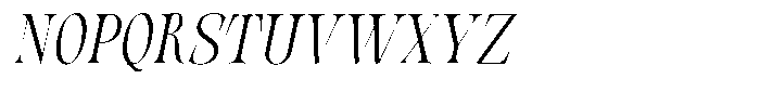 Valdrisse Extra Light Condensed Italic Font UPPERCASE