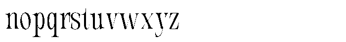 Valdrisse Extra Light Condensed Font LOWERCASE