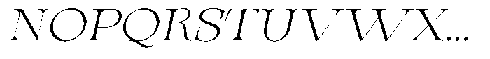 Valdrisse Extra Light Expanded Italic Font UPPERCASE