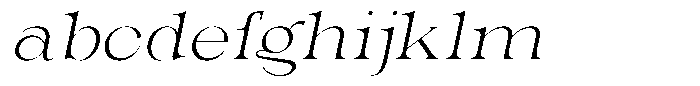Valdrisse Extra Light Expanded Italic FONT
