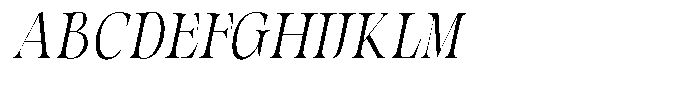 Valdrisse Extra Light Sem Condensed Italic Font UPPERCASE