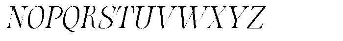 Valdrisse Extra Light Sem Condensed Italic Font UPPERCASE