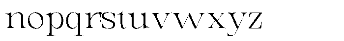 Valdrisse Extra Light Semi Expanded Font LOWERCASE
