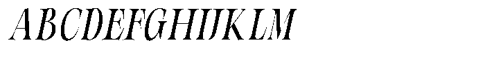 Valdrisse Light Condensed Italic Font UPPERCASE