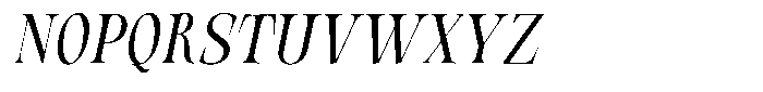 Valdrisse Light Condensed Italic Font UPPERCASE