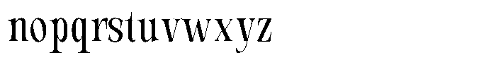 Valdrisse Light Condensed Font LOWERCASE