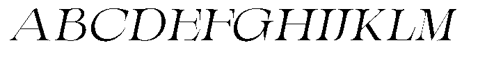 Valdrisse Light Expanded Italic Font UPPERCASE