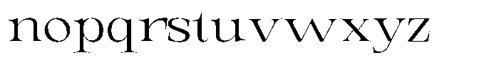 Valdrisse Light Expanded Font LOWERCASE