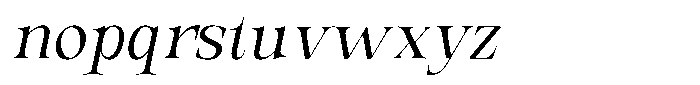 Valdrisse Light Italic Font LOWERCASE