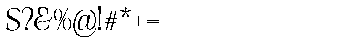 Valdrisse Light Semi Condensed Font OTHER CHARS