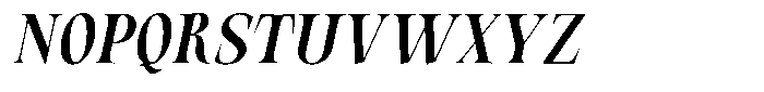 Valdrisse Medium Condensed Italic Font UPPERCASE