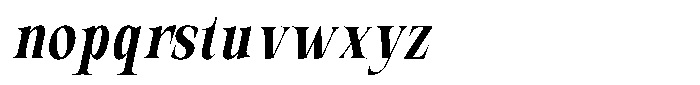 Valdrisse Medium Condensed Italic Font LOWERCASE