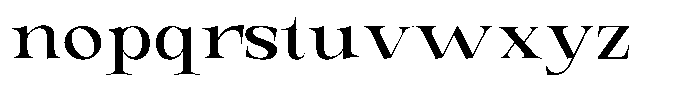 Valdrisse Medium Expanded Font LOWERCASE