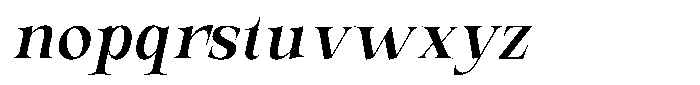 Valdrisse Medium Italic Font LOWERCASE