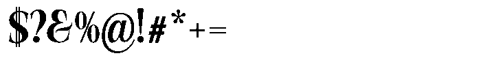 Valdrisse Semi Bold Condensed Font OTHER CHARS