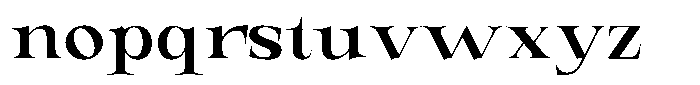 Valdrisse Semi Bold Expanded Font LOWERCASE