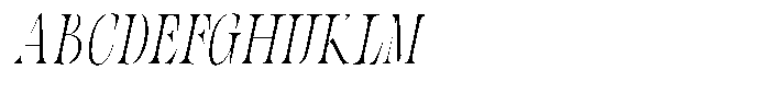 Valdrisse Thin Condensed Italic Font UPPERCASE