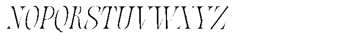 Valdrisse Thin Condensed Italic Font UPPERCASE
