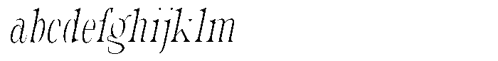 Valdrisse Thin Condensed Italic FONT