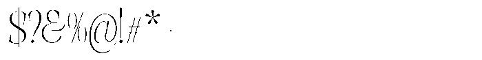 Valdrisse Thin Condensed Font OTHER CHARS