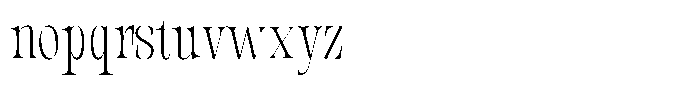 Valdrisse Thin Condensed Font LOWERCASE