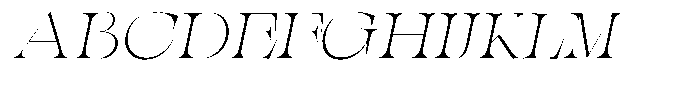 Valdrisse Thin Expanded Italic Font UPPERCASE
