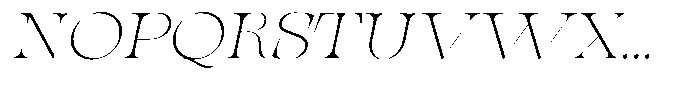 Valdrisse Thin Expanded Italic Font UPPERCASE