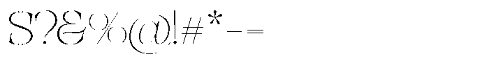 Valdrisse Thin Expanded Font OTHER CHARS