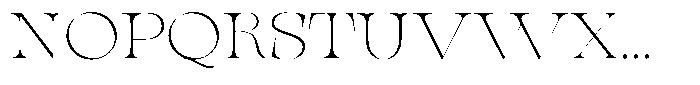 Valdrisse Thin Expanded Font UPPERCASE