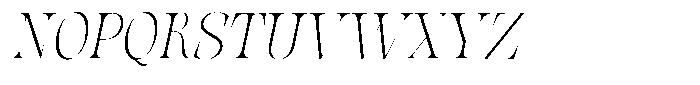 Valdrisse Thin Semi Condensed Italic Font UPPERCASE