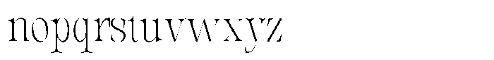 Valdrisse Thin Semi Condensed Font LOWERCASE