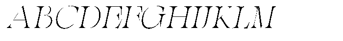 Valdrisse Thin Semi Expanded Italic Font UPPERCASE