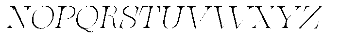 Valdrisse Thin Semi Expanded Italic Font UPPERCASE