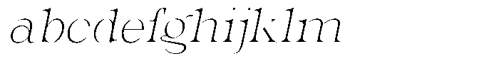Valdrisse Thin Semi Expanded Italic FONT