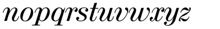Valencia Serial Medium Italic Font LOWERCASE