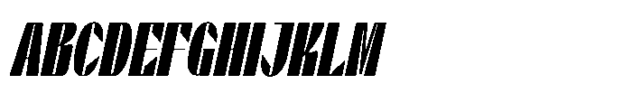Valenroy Black Condensed Italic Font UPPERCASE
