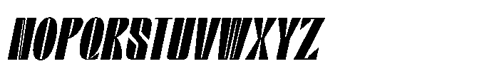 Valenroy Black Condensed Italic Font UPPERCASE