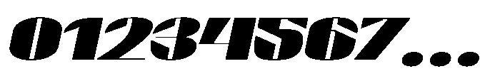 Valenroy Black Expanded Italic Font OTHER CHARS