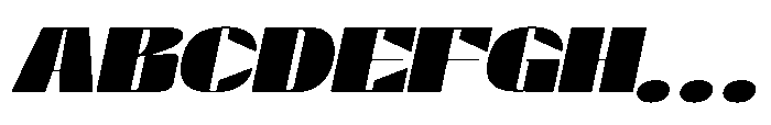 Valenroy Black Expanded Italic Font UPPERCASE