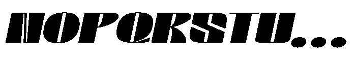 Valenroy Black Expanded Italic Font UPPERCASE