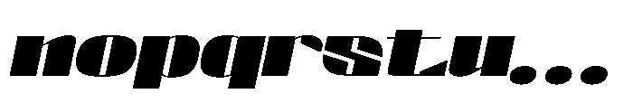 Valenroy Black Expanded Italic Font LOWERCASE