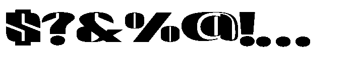 Valenroy Black Expanded Font OTHER CHARS